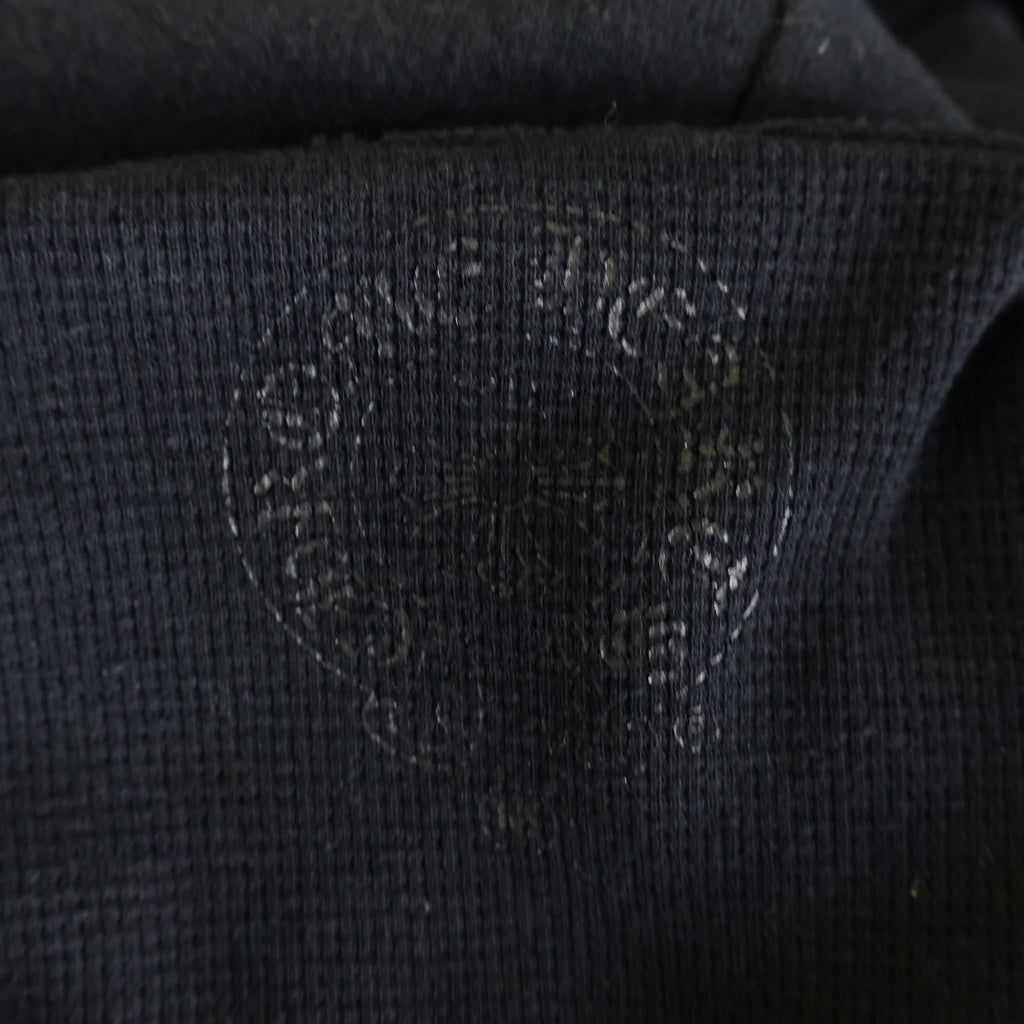 CHROME HEARTS(クロムハーツ) SWTSHRT HD ZIP アームロゴプリント 裏地サーマル ジップアップパーカー ブラック