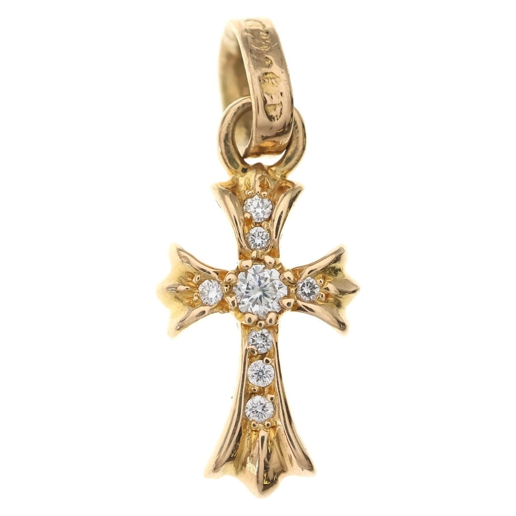 CHROME HEARTS(クロムハーツ) 22K CRS BBYFAT P/DIA ベイビーファットクロス PAVEダイヤ ペンダントトップ ゴールド BCA035
