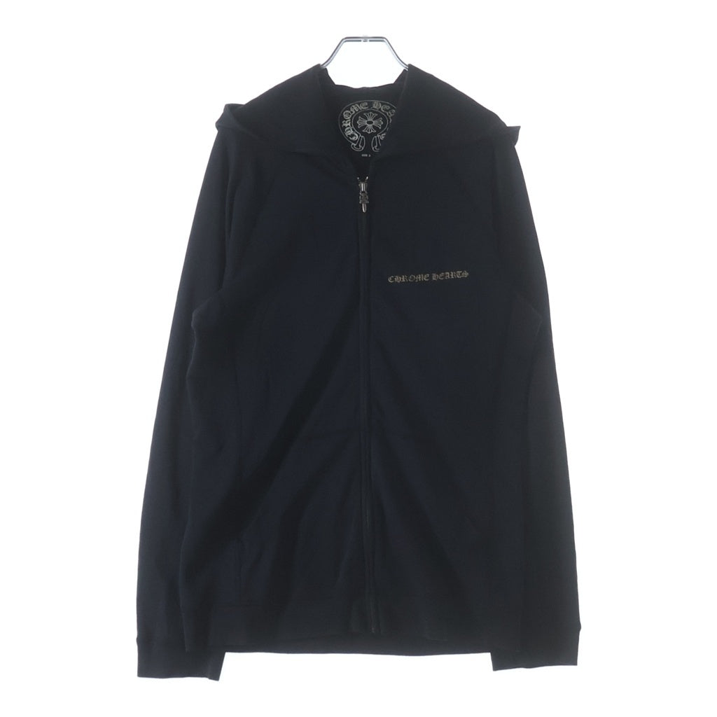 CHROME HEARTS(クロムハーツ) CH Plus Print Zip Up Hoodie バック CHプラス プリント ジップパーカー ブラック
