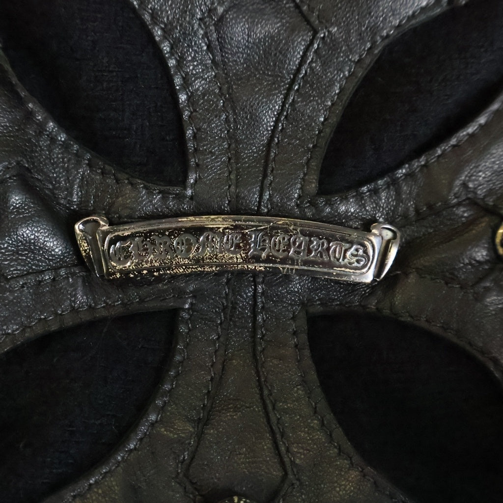 CHROME HEARTS(クロムハーツ) BSフレアCHプラスパッチ付き スクロールラベル装飾 カシミア パーカー ブラック