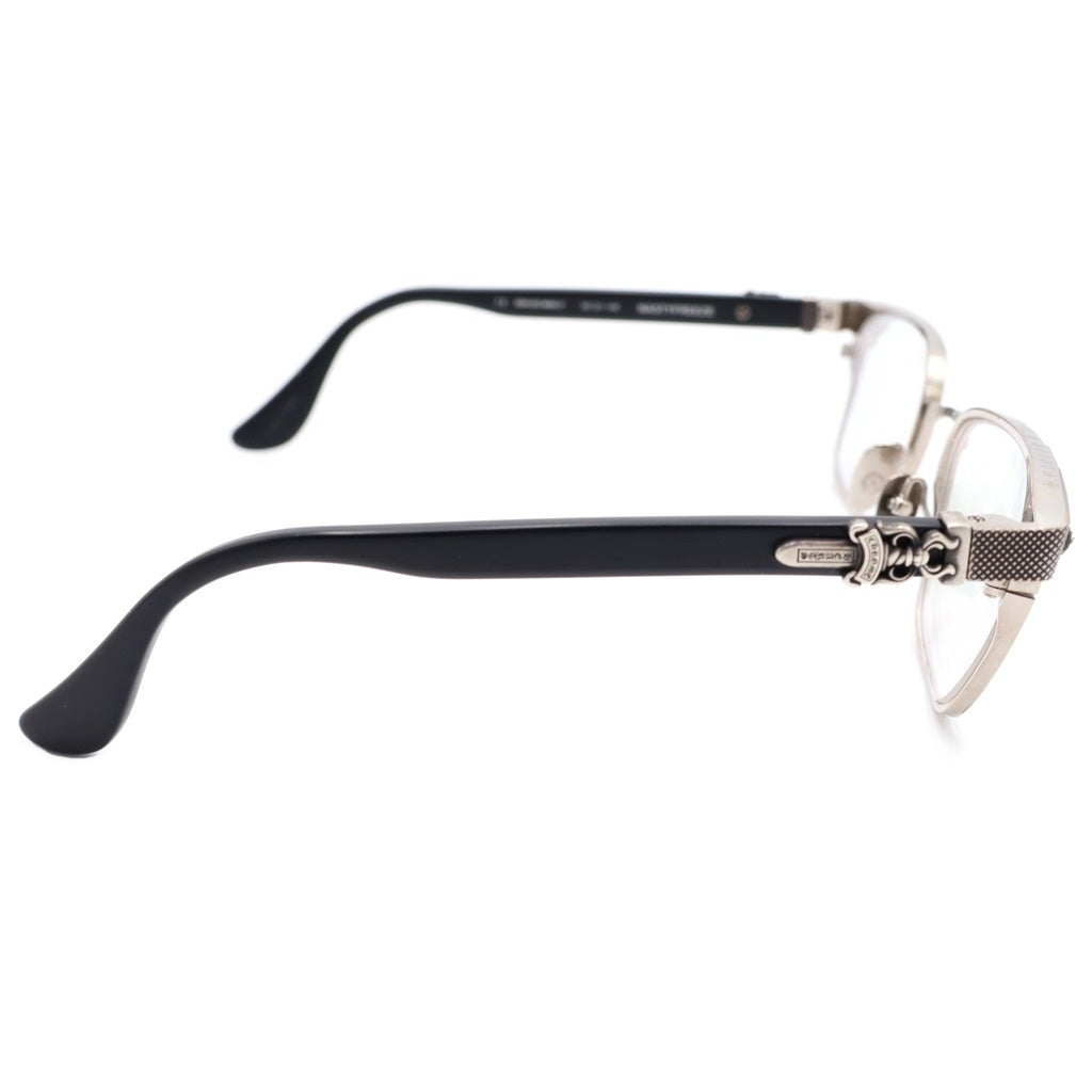 CHROME HEARTS(クロムハーツ) NASTYFREEZE ダガーテンプルメタル フレームアイウェア 眼鏡 サングラス シルバー/ブラック