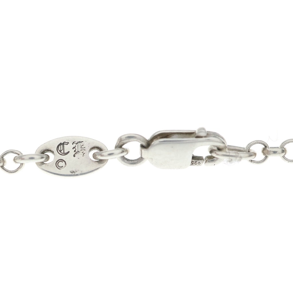CHROME HEARTS(クロムハーツ) SAFETY PIN R20 1DIAセーフティピンロールチェーン 1ダイヤシルバーネックレス