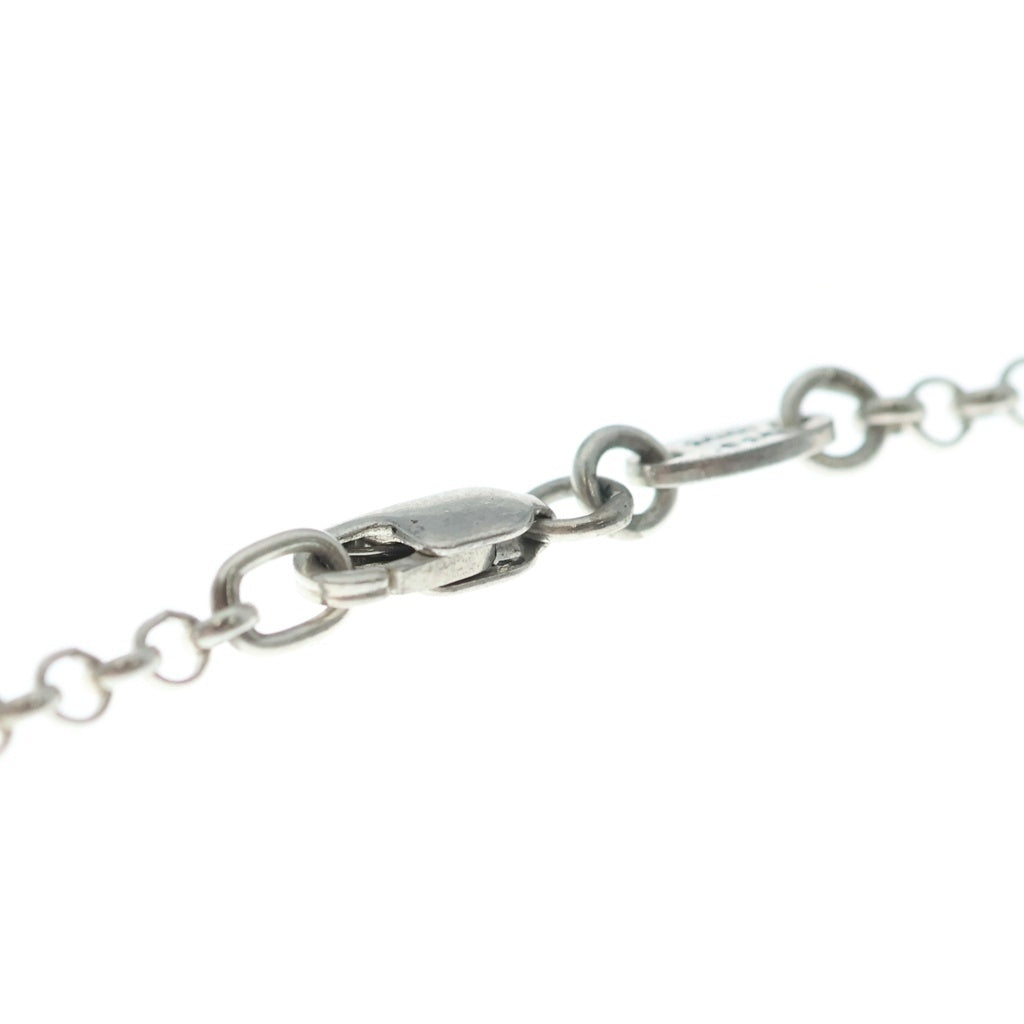 CHROME HEARTS(クロムハーツ) SAFETY PIN R20 1DIAセーフティピンロールチェーン 1ダイヤシルバーネックレス