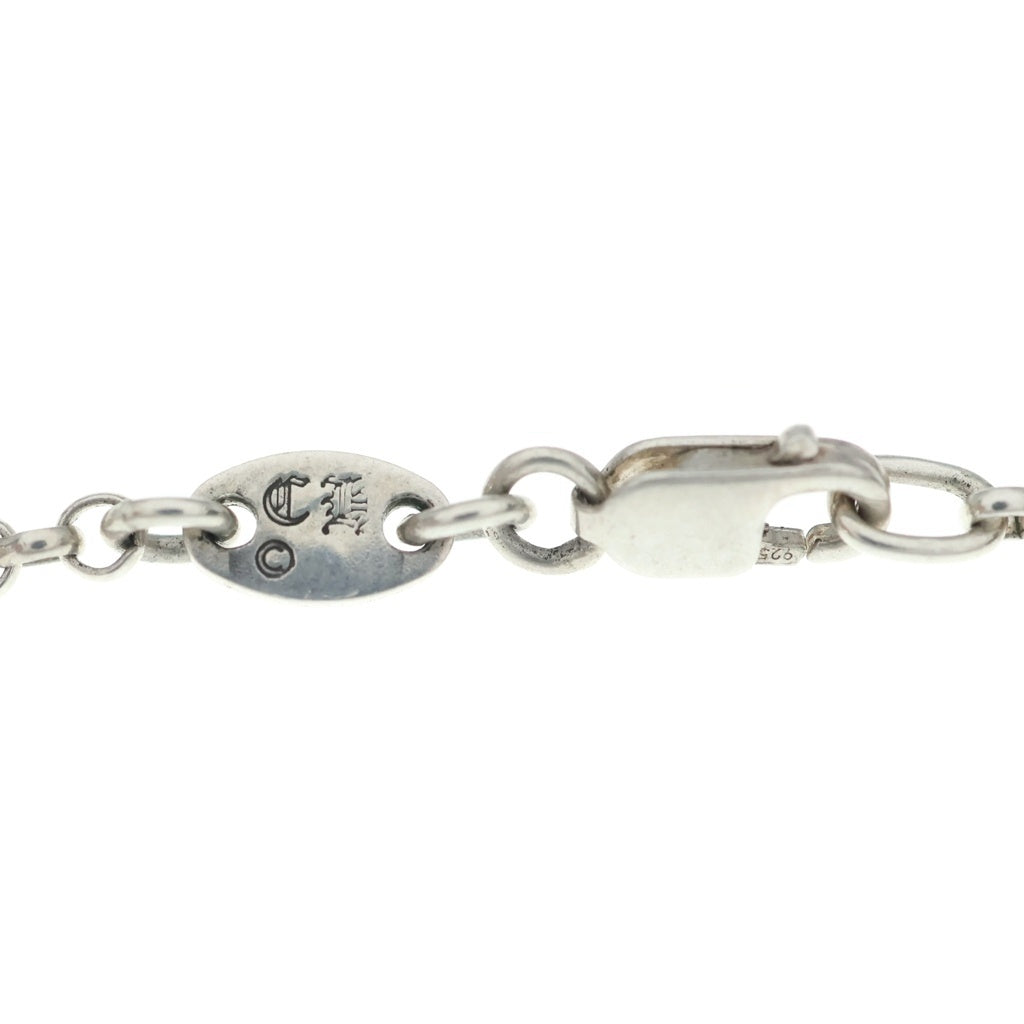 CHROME HEARTS(クロムハーツ) SAFETY PIN R20 1DIAセーフティピンロールチェーン 1ダイヤシルバーネックレス
