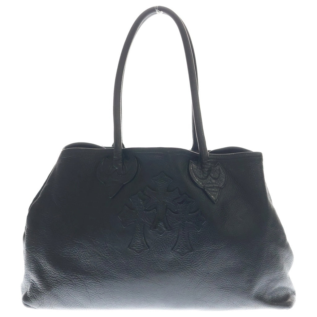 CHROME HEARTS(クロムハーツ) TOTE W SNP 3CEME 3セメタリートート レザートートバッグ ブラック