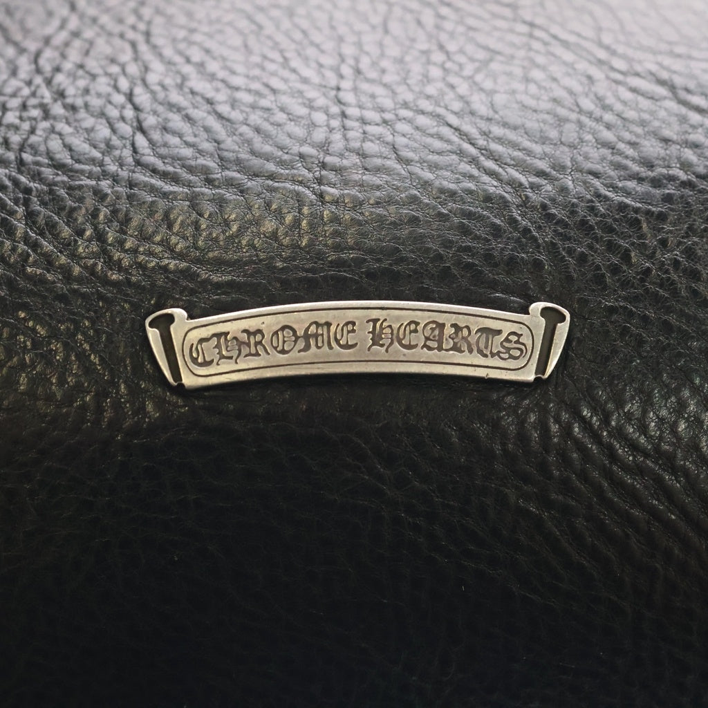 CHROME HEARTS(クロムハーツ) TOTE W SNP 3CEME 3セメタリートート レザートートバッグ ブラック