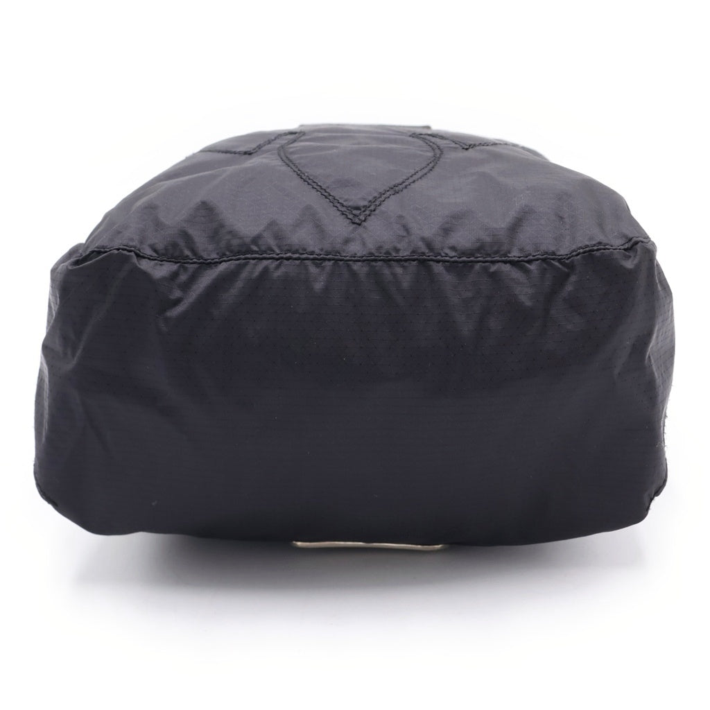 CHROME HEARTS(クロムハーツ) スクロールラベル付き ナイロン ルームシューズケース ブラック