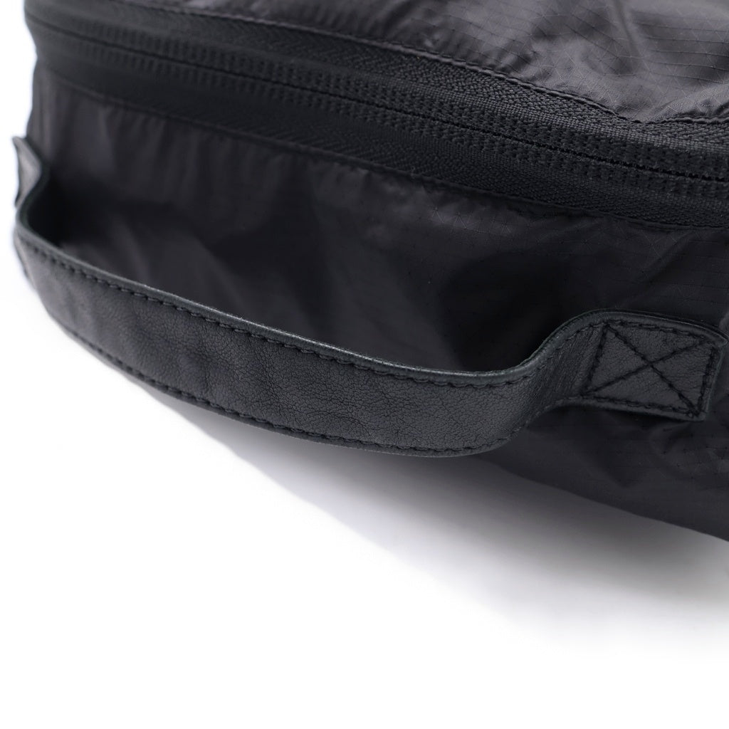 CHROME HEARTS(クロムハーツ) スクロールラベル付き ナイロン ルームシューズケース ブラック