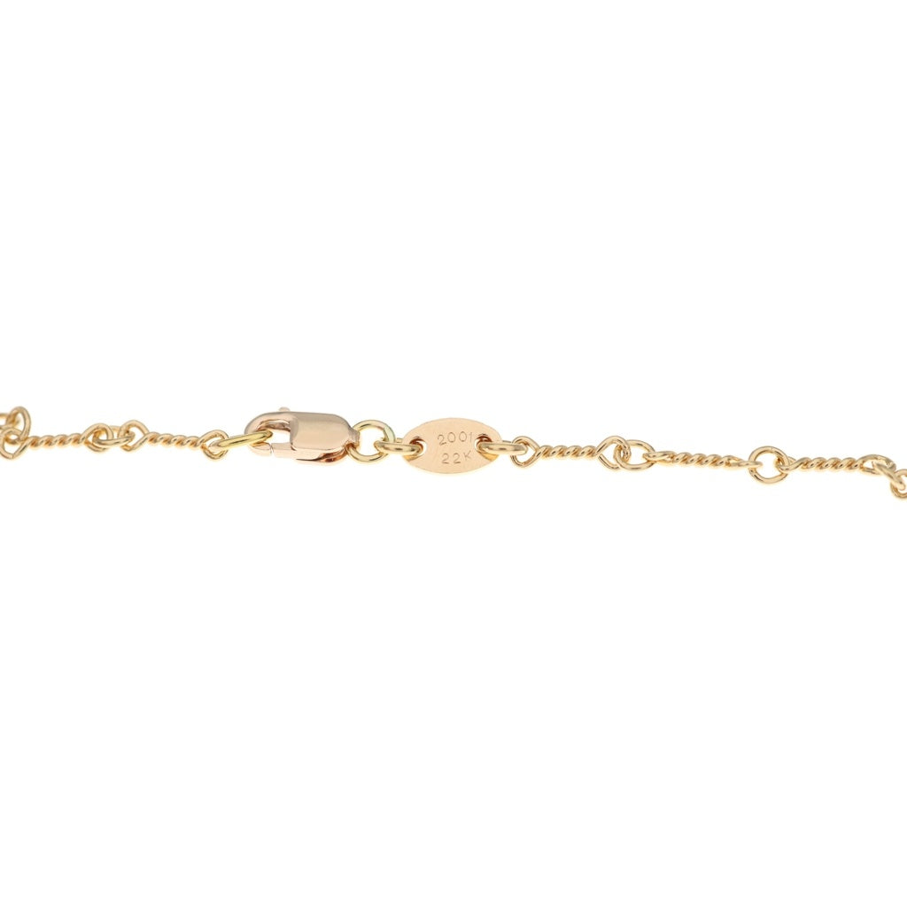 CHROME HEARTS(クロムハーツ) 22K NECKCHAIN T20 ツイストチェーンネックレス 20inch ゴールド