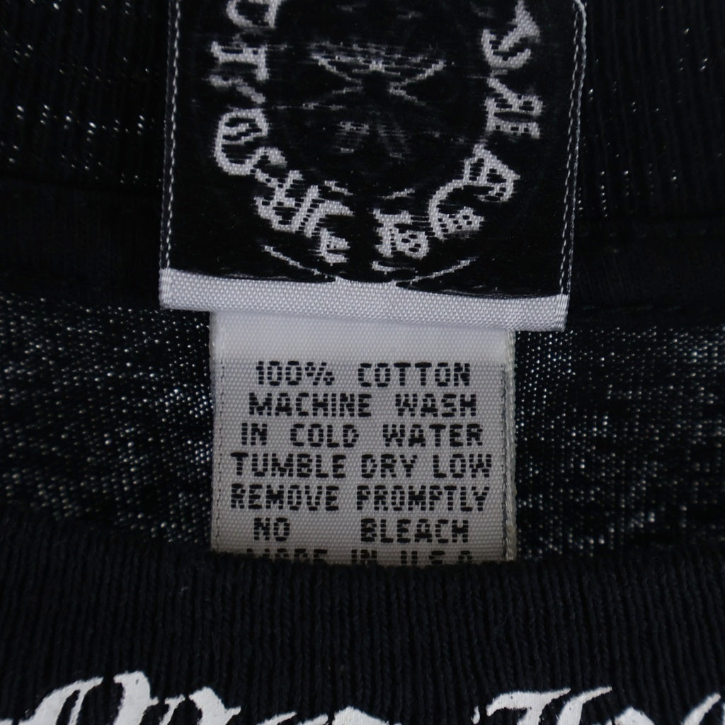 CHROME HEARTS(クロムハーツ) OLD S/S TEE フローラルバックプリント クルーネック 半袖Tシャツ ブラック