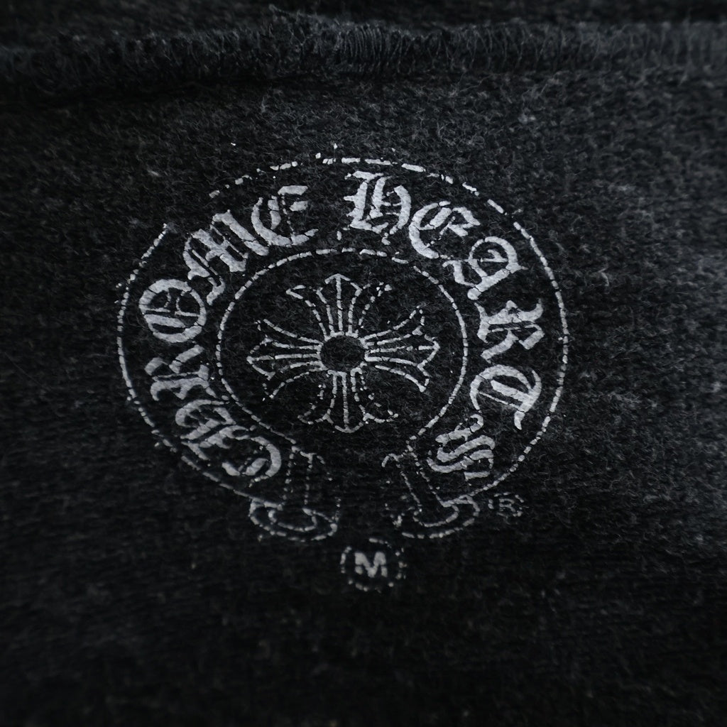 CHROME HEARTS(クロムハーツ) AMERICAN FLAG TRIPLE CROSS SWTSHRT HD ZIP アメリカンフラッグトリプルクロス ジップパーカー ブラック