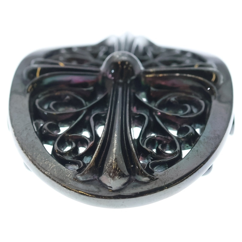 CHROME HEARTS(クロムハーツ) OVAL CROSS 1.5クラシックオーバルクロスバックル ブラックロジウム加工 シルバー