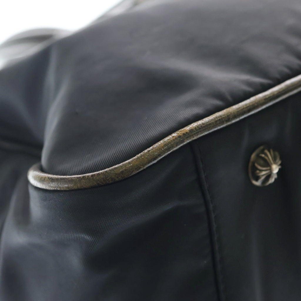 CHROME HEARTS(クロムハーツ) GYM MD クロスパッチ ナイロンジムバッグ ハンドバッグ ブラック