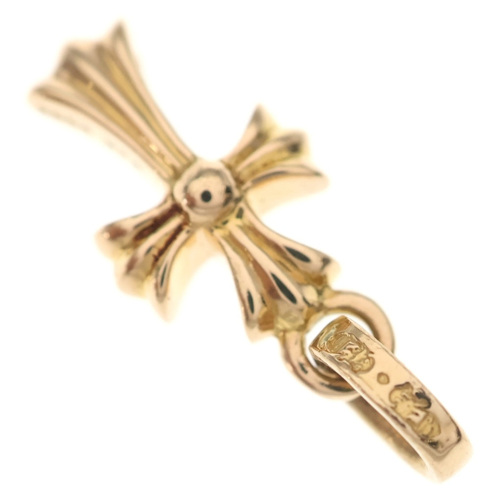CHROME HEARTS(クロムハーツ) 22K CRS BBYFAT P SAP P ベイビーファット PAVEピンクサファイア チャーム ゴールドネックレストップ