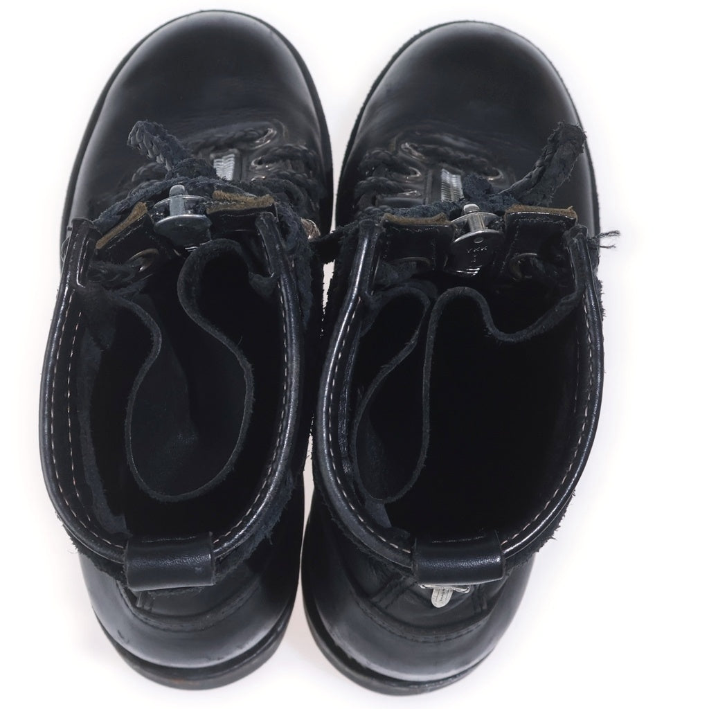 CHROME HEARTS(クロムハーツ) FIREMAN ファイヤーマン センターダガージップレースアップレザーブーツ