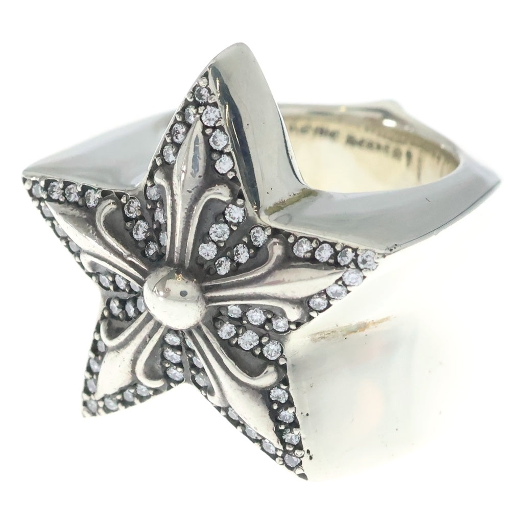 CHROME HEARTS(クロムハーツ) STR LRG P D ラージスター PAVEダイヤ シルバーリング