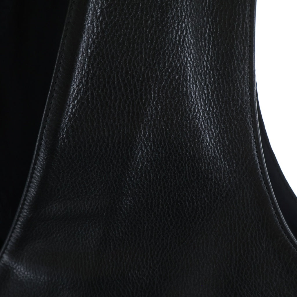 CHROME HEARTS(クロムハーツ) 5BTN VEST 5ボタンレザーベスト ブラック