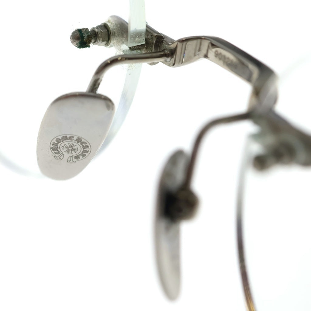 CHROME HEARTS(クロムハーツ) SOFFFFFFFFERSI サイドフローラルテンプルリムレスサングラス 眼鏡