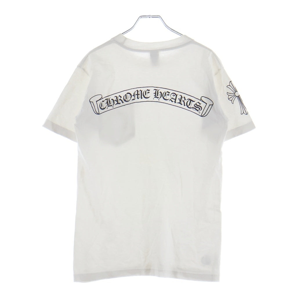CHROME HEARTS(クロムハーツ) OLD Back Scroll Label Logo Tee バックスクロールラベルロゴ クルーネック半袖Tシャツカットソー ホワイト