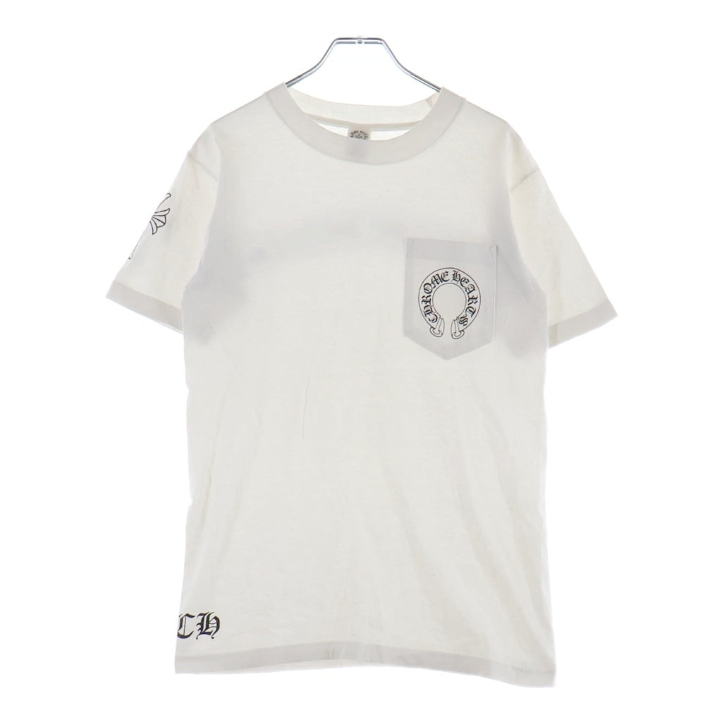 CHROME HEARTS(クロムハーツ) OLD Back Scroll Label Logo Tee バックスクロールラベルロゴ クルーネック半袖Tシャツカットソー ホワイト