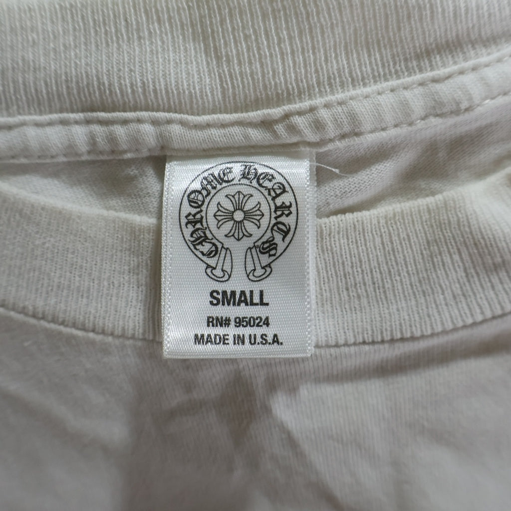 CHROME HEARTS(クロムハーツ) OLD Back Scroll Label Logo Tee バックスクロールラベルロゴ クルーネック半袖Tシャツカットソー ホワイト