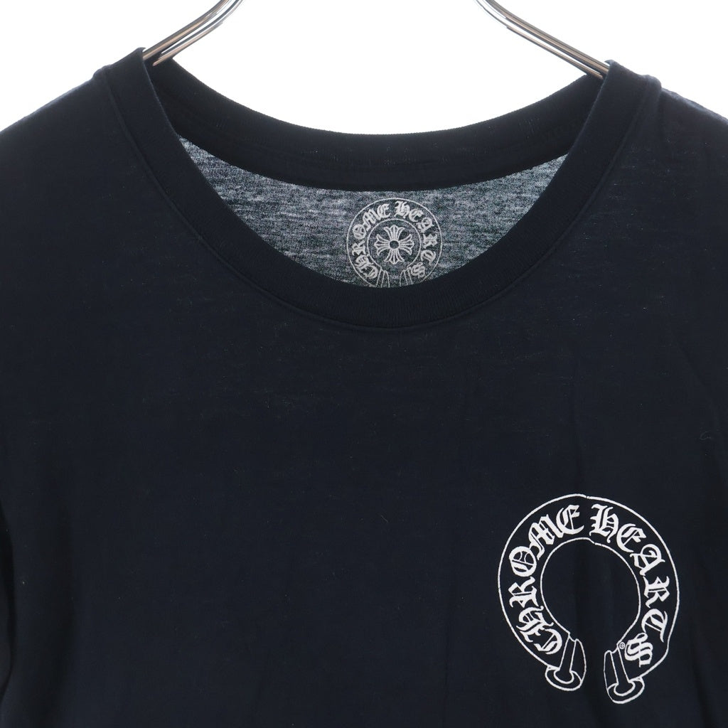 CHROME HEARTS(クロムハーツ) OLD Back Scroll Label Logo Tee バックスクロールラベルロゴ クルーネック半袖Tシャツカットソー ブラック ‐