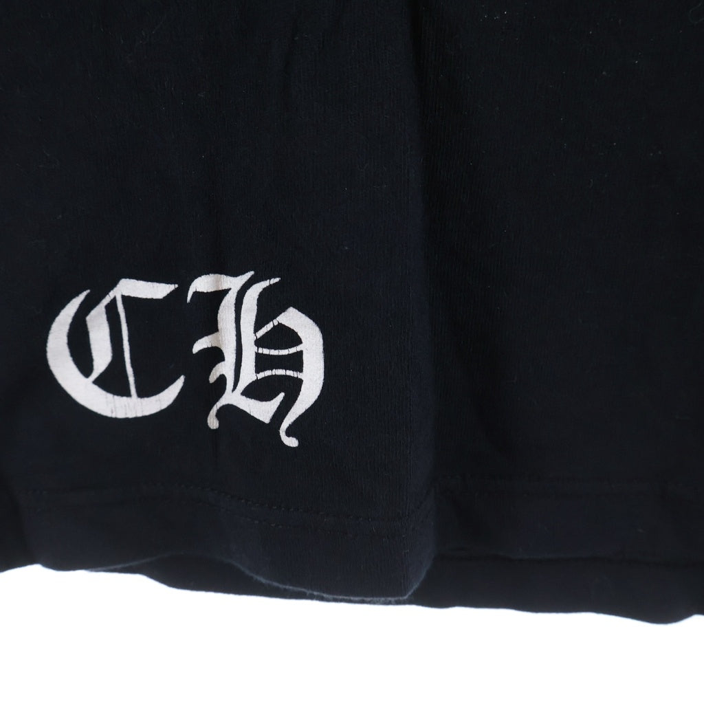 CHROME HEARTS(クロムハーツ) OLD Back Scroll Label Logo Tee バックスクロールラベルロゴ クルーネック半袖Tシャツカットソー ブラック ‐