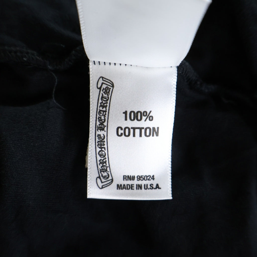 CHROME HEARTS(クロムハーツ) OLD Back Scroll Label Logo Tee バックスクロールラベルロゴ クルーネック半袖Tシャツカットソー ブラック ‐