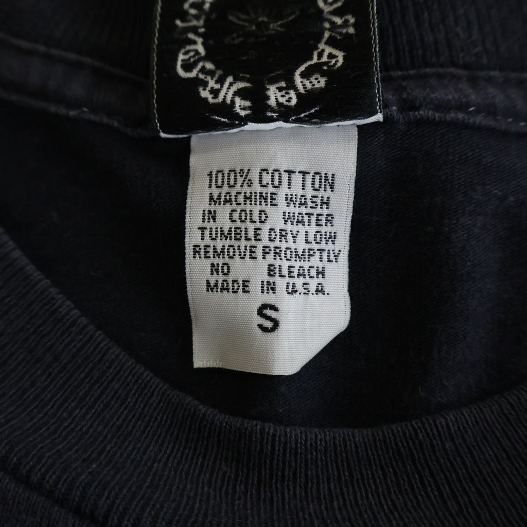 CHROME HEARTS(クロムハーツ) OLD オールド袖フローラル ホースシュープリント 長袖Tシャツカットソー ブラック/レッド