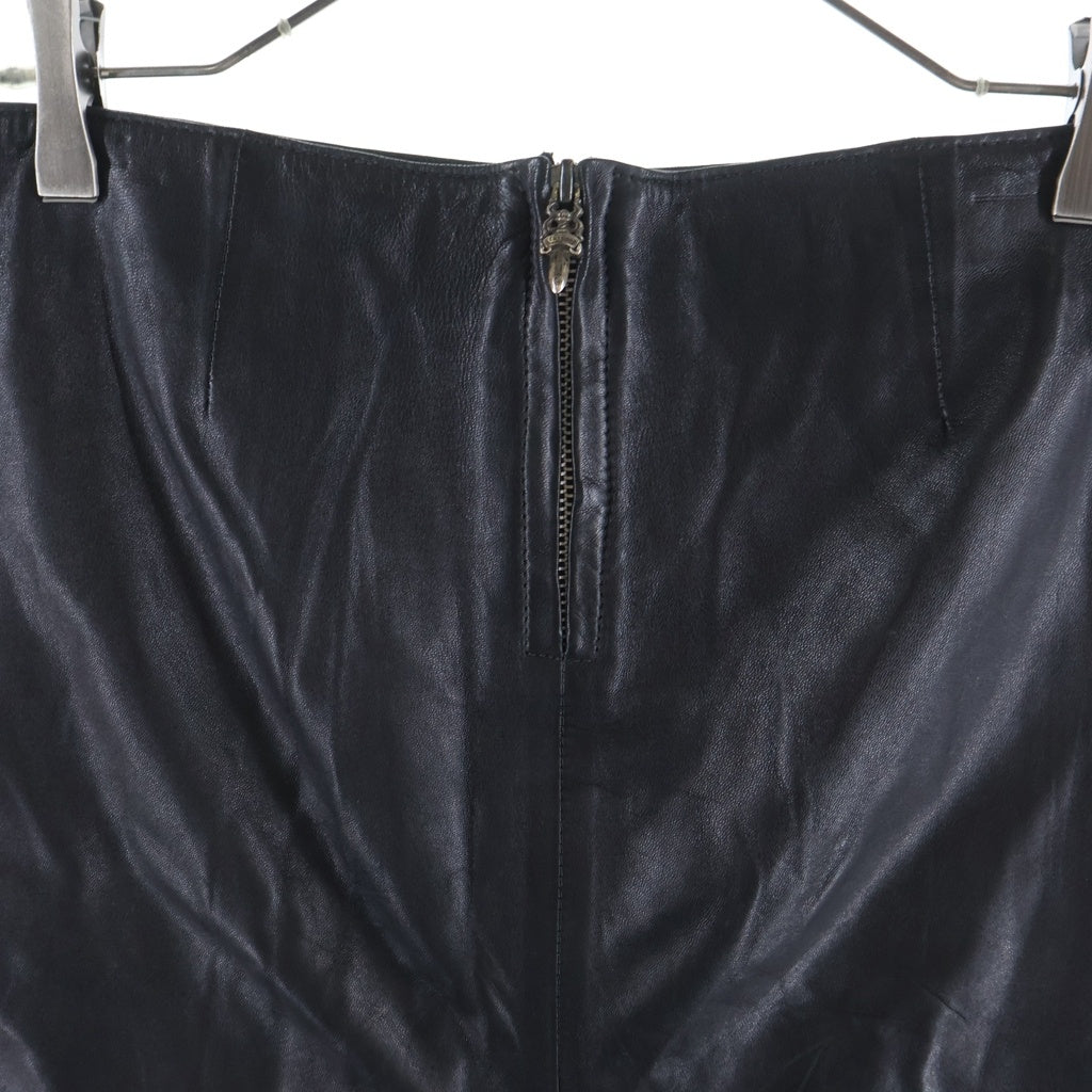 CHROME HEARTS(クロムハーツ) クロスパッチ付き クロスボールレザーショートパンツ ブラック ‐