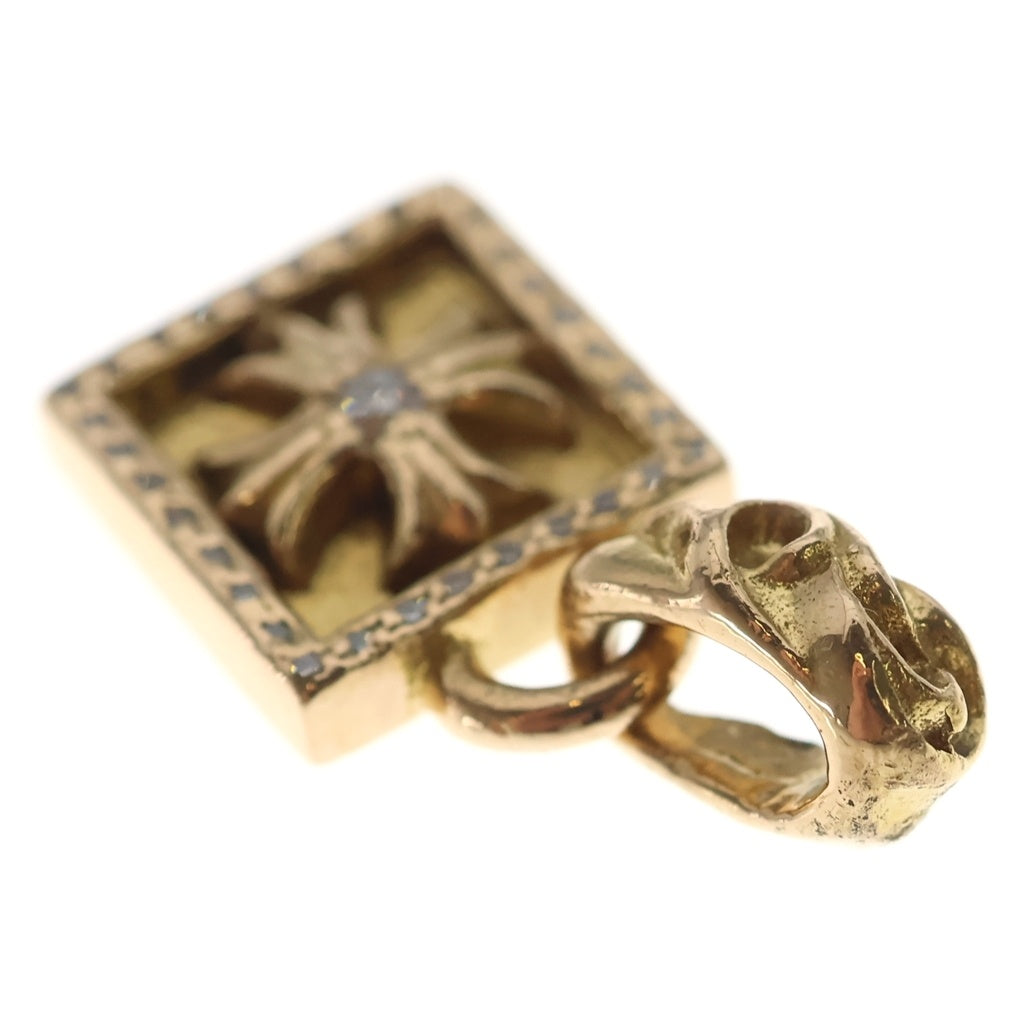 CHROME HEARTS(クロムハーツ) 22K FRAMED CH PLUS P DIA フレームドCHプラス PAVEダイヤ ペンダントトップ ゴールド ‐