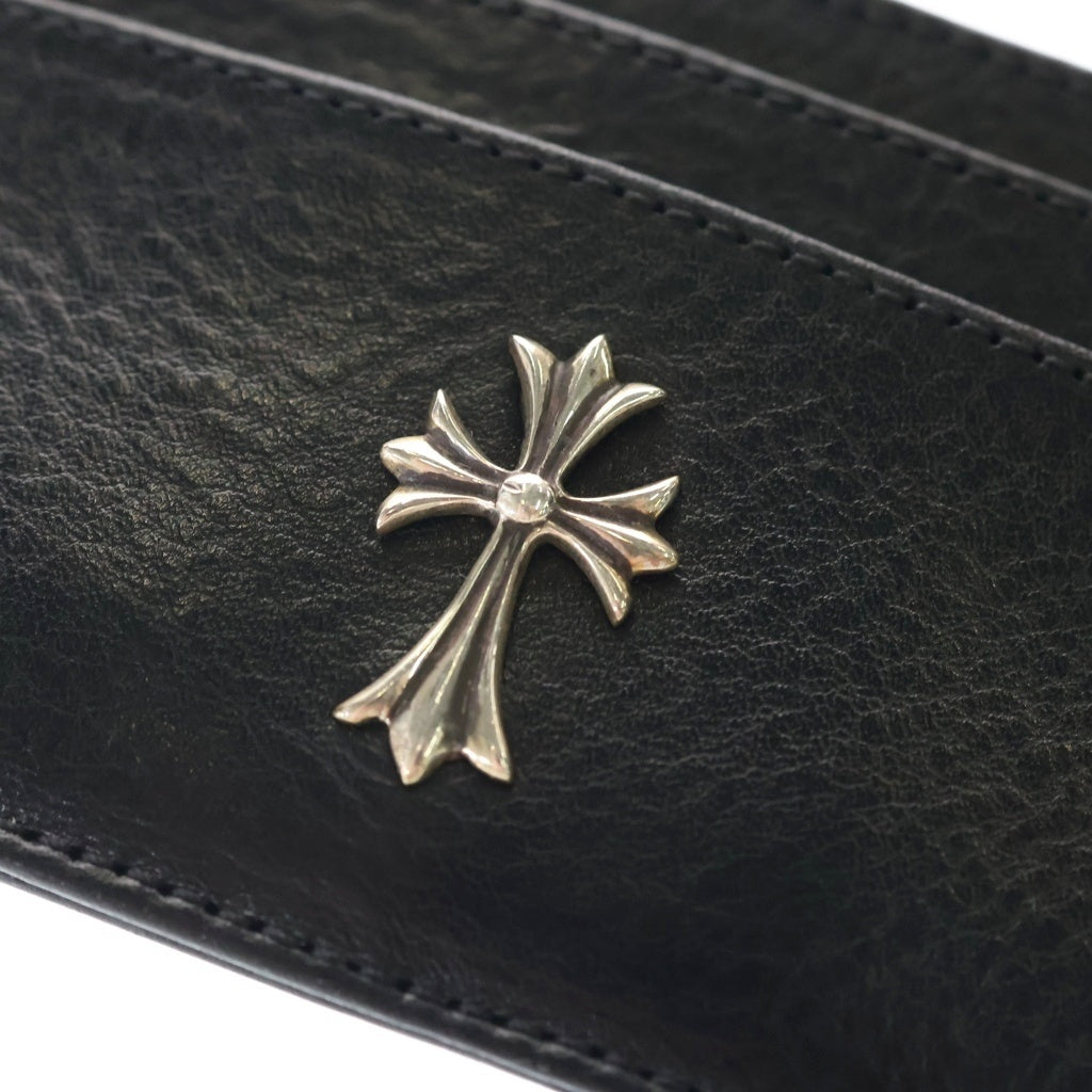 CHROME HEARTS(クロムハーツ) DOUBLE SIDE ダブルサイド タイニーCH装飾レザーカードケース