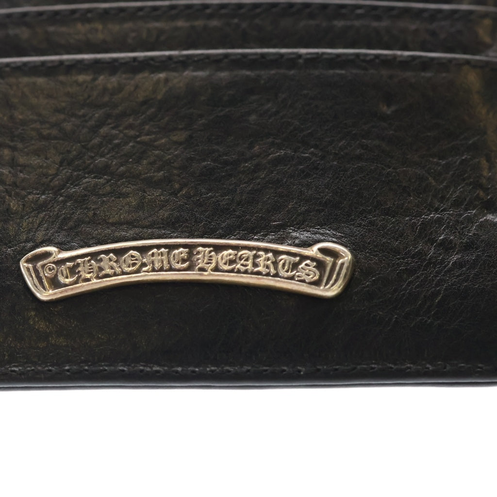 CHROME HEARTS(クロムハーツ) DOUBLE SIDE ダブルサイド タイニーCH装飾レザーカードケース