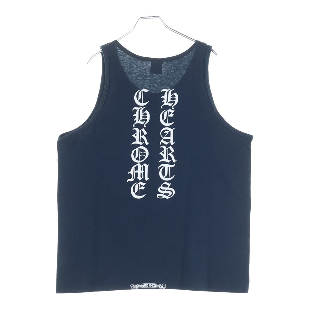 CHROME HEARTS(クロムハーツ) OLD オールド 英字ロゴプリント タンクトップ カットソー ネイビー ‐