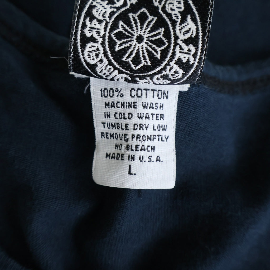 CHROME HEARTS(クロムハーツ) OLD オールド 英字ロゴプリント タンクトップ カットソー ネイビー ‐