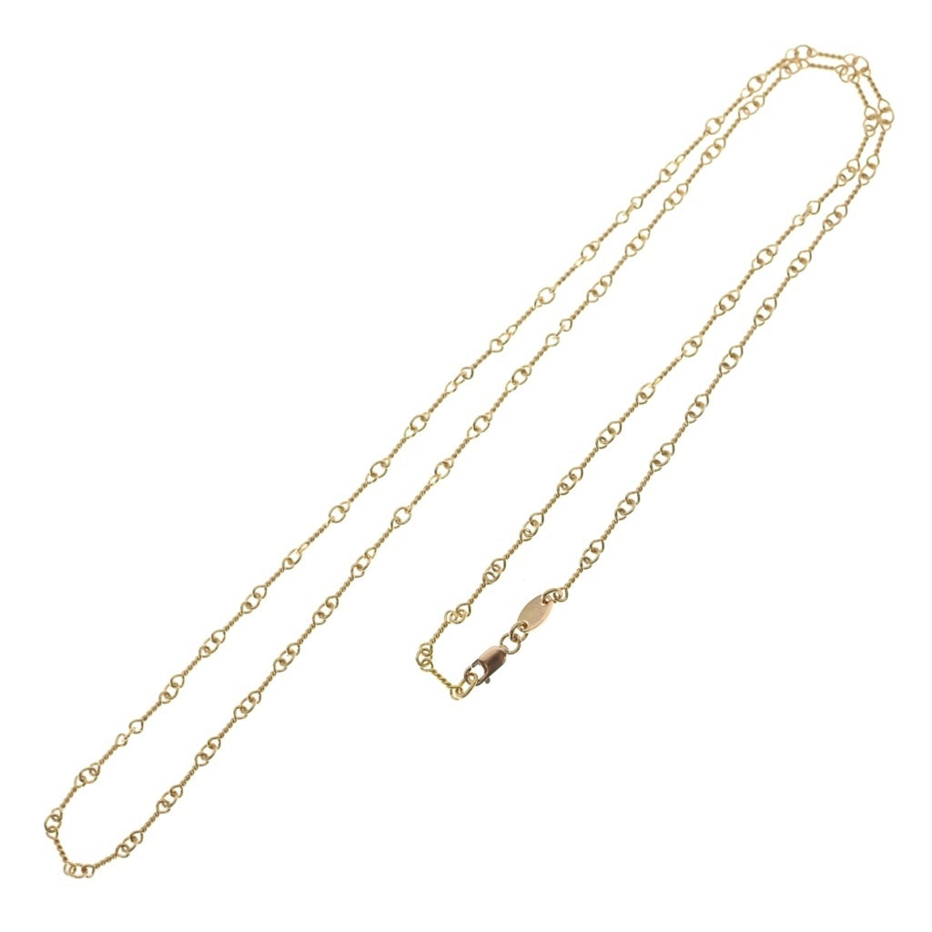 CHROME HEARTS(クロムハーツ) 22K NECKCHAIN T24 ツイストチェーン24inch ゴールドネックレス ‐