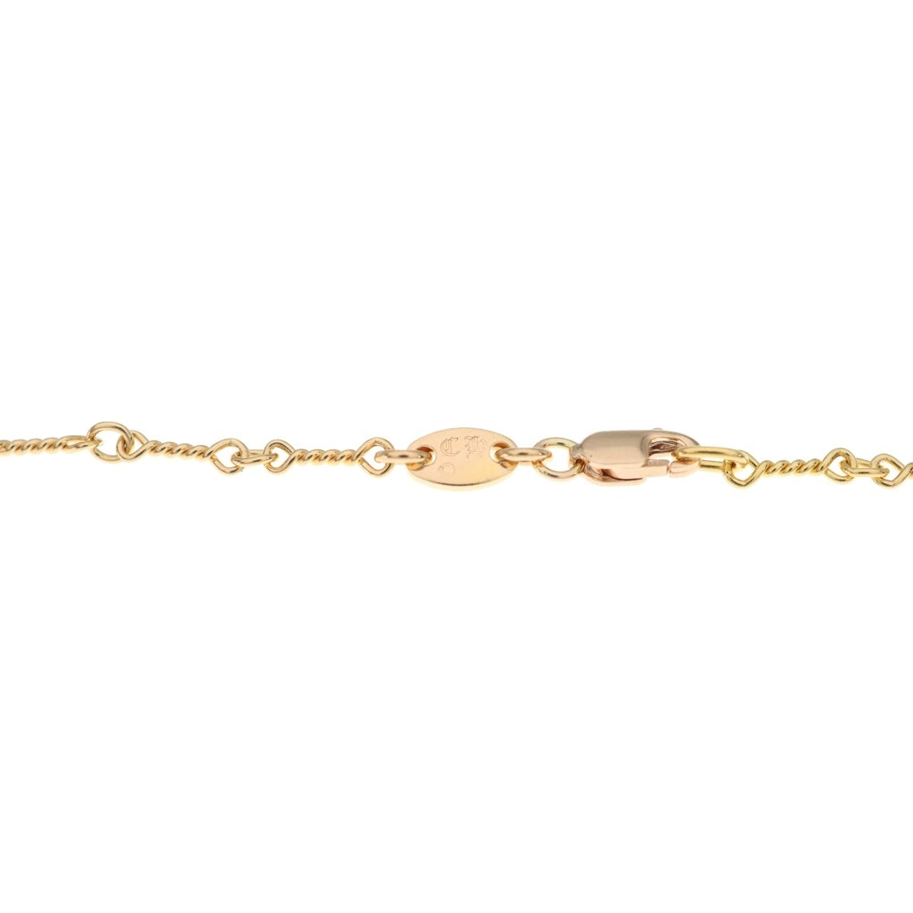 CHROME HEARTS(クロムハーツ) 22K NECKCHAIN T24 ツイストチェーン24inch ゴールドネックレス ‐