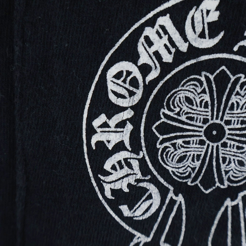 CHROME HEARTS(クロムハーツ) OLD CH L S 1 ホースシュープリントロングスリーブTシャツ クルーネック長袖Tシャツ カットソー ブラック