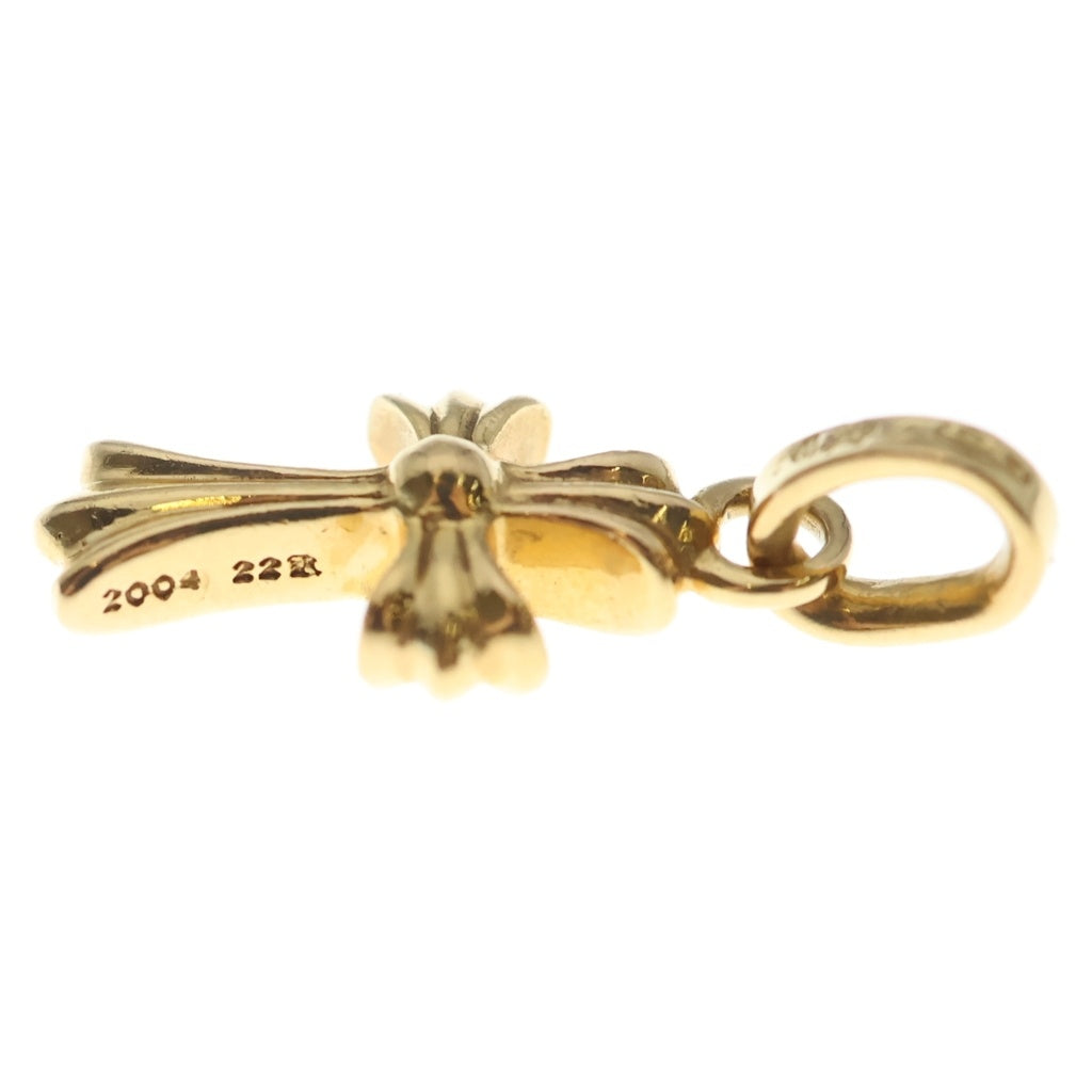 CHROME HEARTS(クロムハーツ) 22K CRS BBYFAT P DIA ベイビーファットクロス PAVEダイヤ ペンダントトップ ゴールド ‐