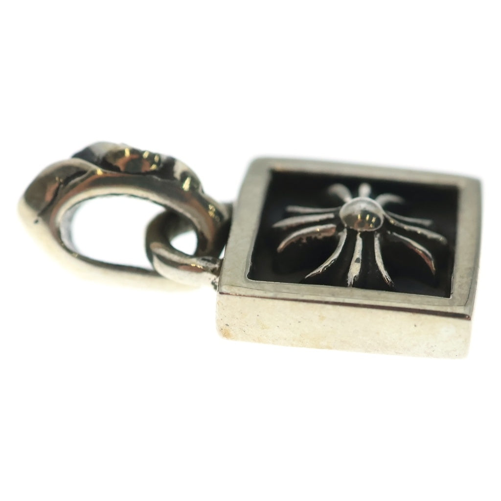 CHROME HEARTS(クロムハーツ) FRAMED CH PLUS フレームドCHプラス チャーム シルバーネックレストップ -
