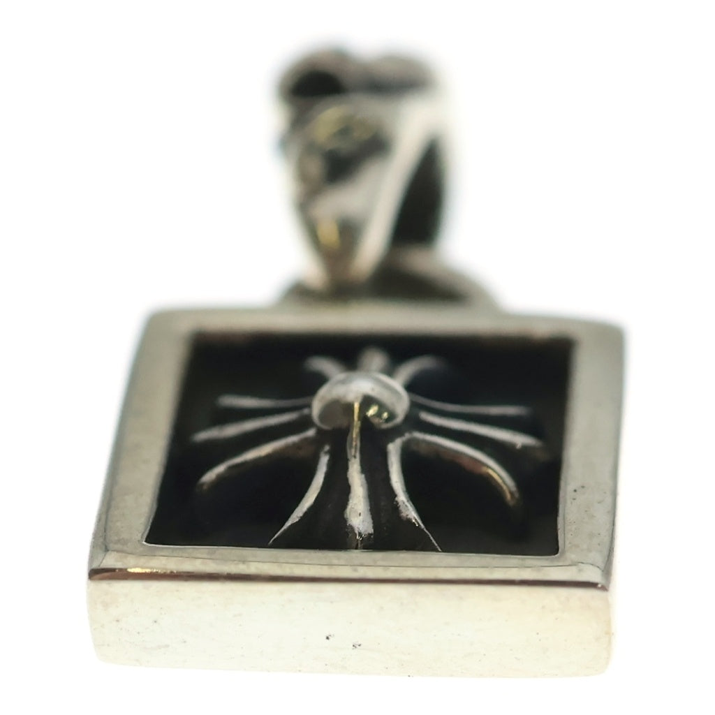 CHROME HEARTS(クロムハーツ) FRAMED CH PLUS フレームドCHプラス チャーム シルバーネックレストップ -
