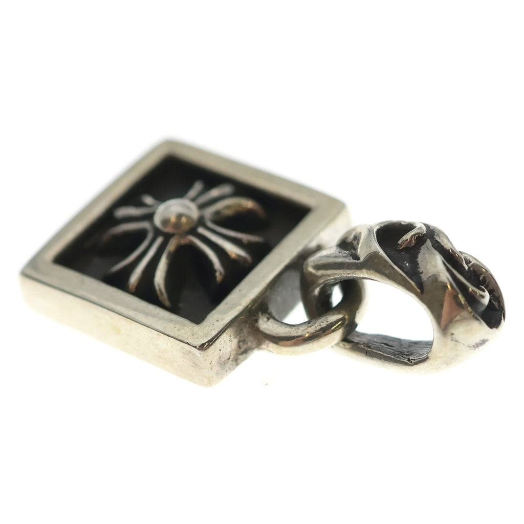 CHROME HEARTS(クロムハーツ) FRAMED CH PLUS フレームドCHプラス チャーム シルバーネックレストップ -