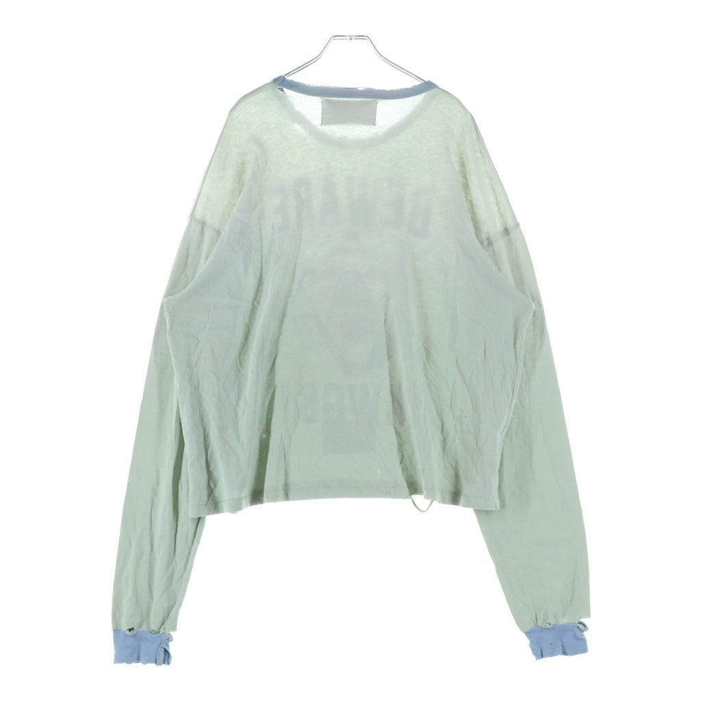 Paly Hollywood(パリーハリウッド) MSTR ME TONAL L/S TEE ストーン装飾 グラフィック長袖カットソー 長袖Tシャツ