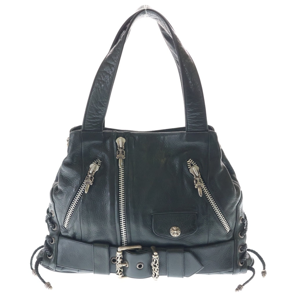 CHROME HEARTS(クロムハーツ) JJ DEAN LG JJディーン ラージ レザーライダースハンドバッグ -