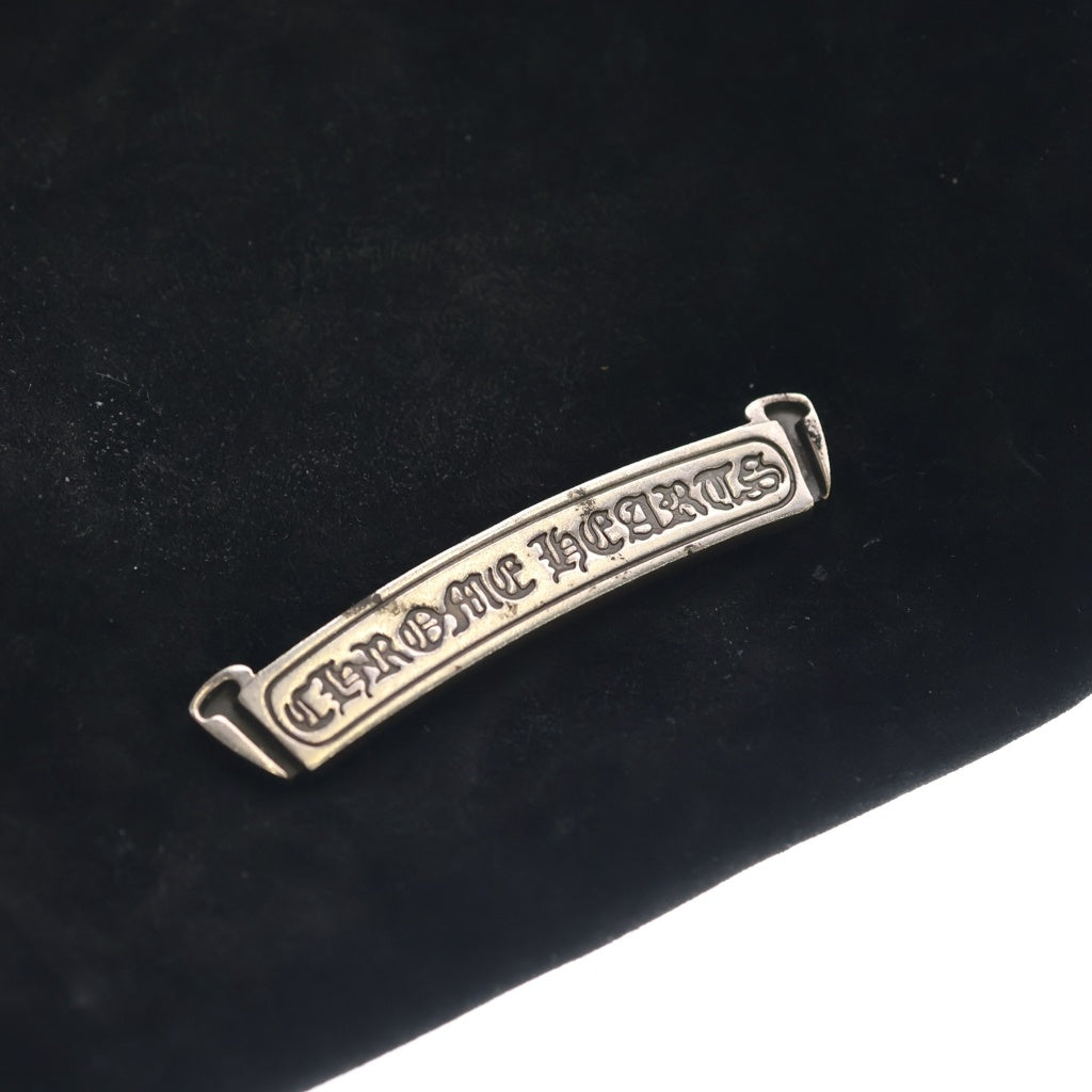 CHROME HEARTS(クロムハーツ) SQ PKT 3CEME CRS スクエアポケット 3クロスパッチスエードショルダーバッグ