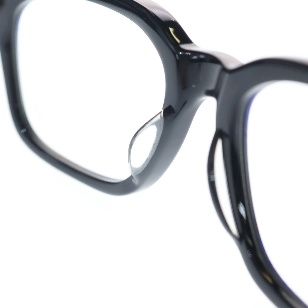 CHROME HEARTS(クロムハーツ) 18KGP COX UCKER P DIA CHクロステンプルPAVEダイヤウェリントン眼鏡 ブラック/ゴールド -