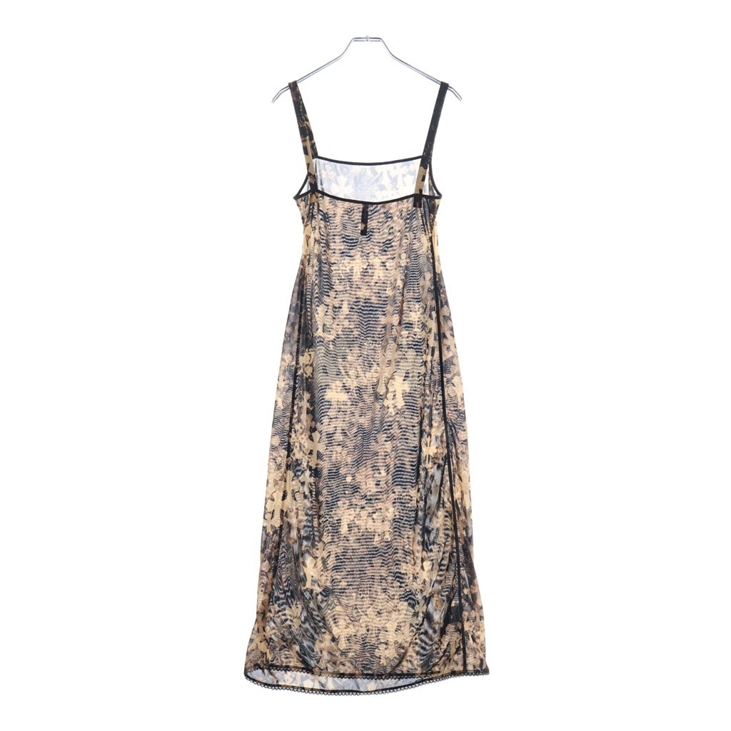 CHROME HEARTS(クロムハーツ) SHEER MESH DRESS セメタリー総柄シアーワンピース ‐ レディース