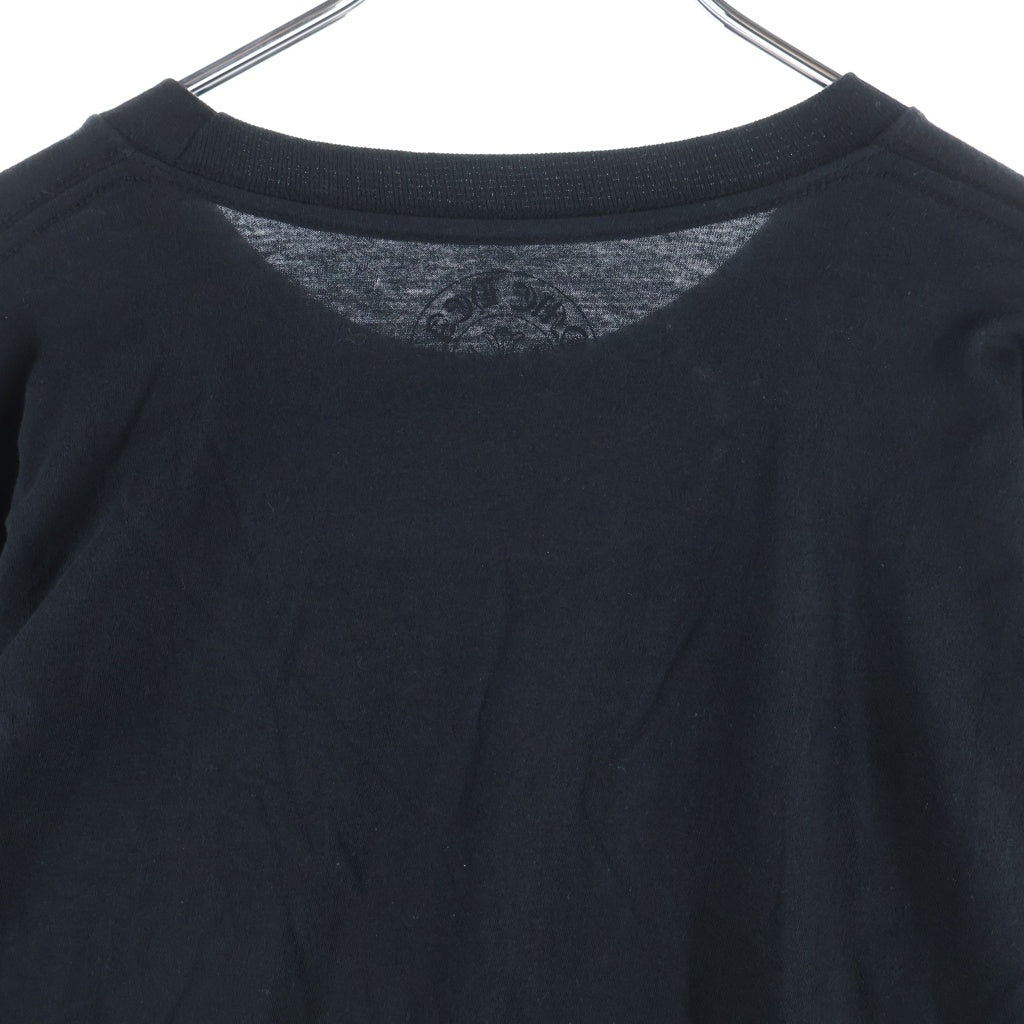 CHROME HEARTS(クロムハーツ) Floral Cross Horseshoe Long Sleeve Tee フローラルクロス ホースシュー ロングスリーブ Tシャツ ブラック/ネオンイエロー ‐