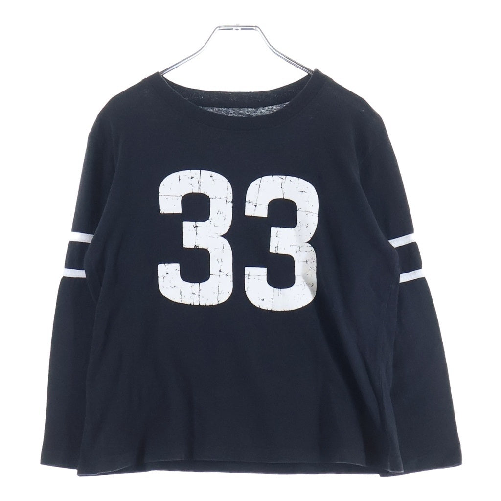 CHROME HEARTS(クロムハーツ) 33 Horseshoe Long Sleeve Tee ホースシュープリント長袖カットソー ブラック/ホワイト ‐ レディース