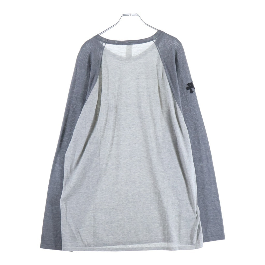 CHROME HEARTS(クロムハーツ) U MIXED EMOTIONS トリプルクロスパッチ付きラグラン長袖カットソー ‐